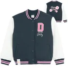 Cool Club, Hanorac pentru fete, cu capse, calduros, bleumarin