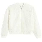 Cool Club, Hanorac pentru fete, cu fermoar, alb