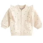 Cool Club, Hanorac pentru fete, cu fermoar, calduros, bej