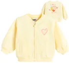 Cool Club, Hanorac pentru fete, cu fermoar, galben, imprimeu Peppa Pig