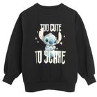 Cool Club, Hanorac pentru fete, negru, imprimeu Lilo si Stitch