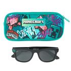 Cool Club, Ochelari de soare pentru baieti, Cutie de ochelari, mix, imprimeu Minecraft
