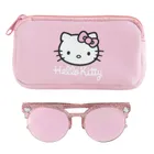 Cool Club, Ochelari de soare pentru fete, Cutie de ochelari, imprimeu Hello Kitty and Friends
