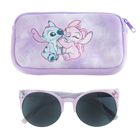 Cool Club, Ochelari de soare pentru fete, Cutie de ochelari, violet, imprimeu Lilo si Stitch