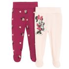 Cool Club, Pantaloni cu botosei pentru fete, mix, imprimeu Minnie Mouse, set, 2 buc.