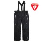 Cool Club, Pantaloni de schi pentru baieti, negru, umplutura PrimaLoft