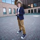 Cool Club, Pantaloni din material textil pentru baieti, chino, bej