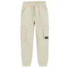 Cool Club, Pantaloni din material textil pentru baieti, jogger, bej