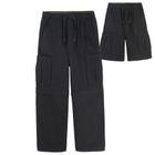 Cool Club, Pantaloni din material textil pentru baieti, wide leg, picioare detasabile, negru