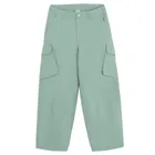 Cool Club, Pantaloni din material textil pentru fete, baloon cargo, verde
