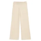 Cool Club, Pantaloni din material textil pentru fete, din tricot, wide leg, bej