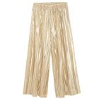 Cool Club, Pantaloni din material textil pentru fete, wide, auriu