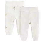 Cool Club, Pantaloni fara botosei pentru bebelusi, din tricot striat, mix, set, 2 buc.