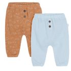 Cool Club, Pantaloni pentru baieti, maro, albastru, set, 2 buc.