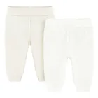 Cool Club, Pantaloni pentru bebelusi, din tricot striat, mix, set, 2 buc.