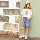 Cool Club, Pantaloni scurti de blugi reglabili pentru fete, bleumarin