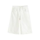 Cool Club, Pantaloni scurti de blugi reglabili pentru fete, wide, alb