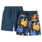 Cool Club, Pantaloni scurti pentru baieti, albastru, set, 2 buc.