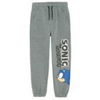 Cool Club, Pantaloni trening pentru baieti, gri, imprimeu Sonic the Hedgehog