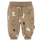 Cool Club, Pantaloni trening pentru baieti, maro, Imprimeu Moomins
