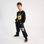 Cool Club, Pantaloni trening pentru baieti, negru, imprimeu SpongeBob