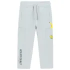 Cool Club, Pantaloni trening pentru baieti, relaxed, gri, imprimeu Pokemon
