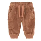 Cool Club, Pantaloni trening pentru baieti, velur, maro