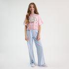 Cool Club, Pantaloni trening pentru fete, wide, albastru