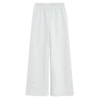 Cool Club, Pantaloni trening pentru fete, wide, caldurosi, gri melanj