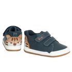Cool Club, Pantofi sport pentru baieti, albastru, parfumati, brant din piele, talpa Barefoot