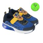Cool Club, Pantofi sport pentru baieti, albastru, talpa cu leduri, imprimeu Paw Patrol
