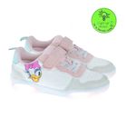 Cool Club, Pantofi sport pentru fete, alb, talpa cu leduri, imprimeu Daisy