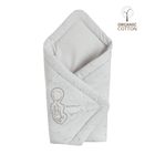 Cool Club, Paturica - sistem de infasat pentru bebelusi, bumbac organic, gri deschis, imprimeu Winnie the Pooh