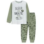 Cool Club, Pijama pentru baieti, alb-verde