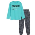Cool Club, Pijama pentru baieti, albastru-gri