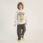 Cool Club, Pijama pentru baieti, gri, imprimeu SpongeBob