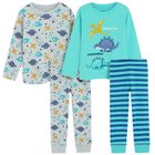 Cool Club, Pijama pentru baieti, turcoaz, gri, set, 2 buc.