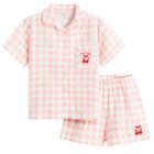 Cool Club, Pijama pentru fete, muselina, alb-roz