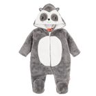 Cool Club, Pijama tip salopeta calduroasa pentru copii, gri, Fisher-Price