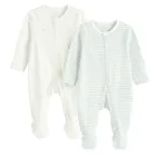 Cool Club, Pijama tip salopeta pentru baieti, alb, set, 2 buc.