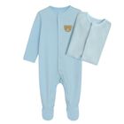 Cool Club, Pijama tip salopeta pentru baieti, albastru, set, 2 buc.