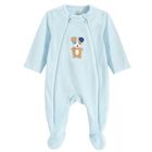 Cool Club, Pijama tip salopeta pentru baieti, velur, albastru