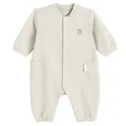 Cool Club, Pijama tip salopeta pentru bebelusi, bej