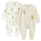 Cool Club, Pijama tip salopeta pentru bebelusi, mix, imprimeu Winnie the Pooh, set, 2 buc.