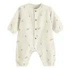 Cool Club, Pijama tip salopeta pentru bebelusi, muselina, bej