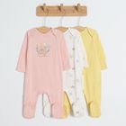 Cool Club, Pijama tip salopeta pentru fete, mix de culori, set 3 buc.