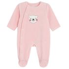 Cool Club, Pijama tip salopeta pentru fete, velur, roz