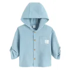 Cool Club, Pulover cu gluga pentru baieti, cu nasturi, albastru