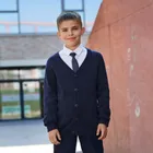 Cool Club, Pulover pentru baieti, cu nasturi, bleumarin