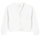 Cool Club, Pulover pentru fete, cu nasturi, alb